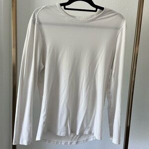 Lululemon long sleeve white cotton shirt (S)